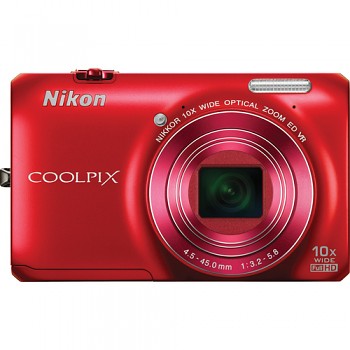 Nikon Coolpix S6300 červený