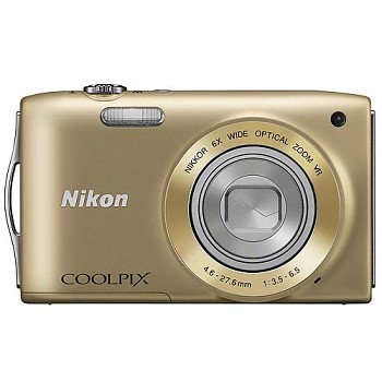 Nikon Coolpix S3300 zlatý