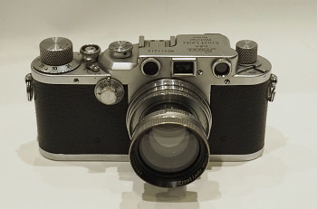 Leica III obj: Summitar 50mm F 1:2 + Brašna