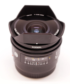 Objektiv AF Minolta Fish-eye 16mm 2,8f Bajonet Minolta AF-Sony A 