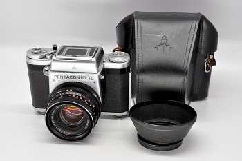 Pentacon six TL 6x6  Objektiv Biometar 2,8/80mm + Brašna +Sluneční clona 