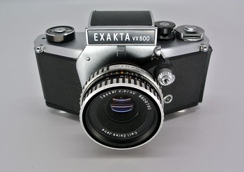Exakta vx500 objektiv Tessar 2,8/50mm