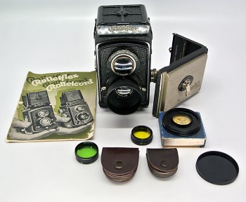 Foto aparat Rolleiflex 6x6 set 