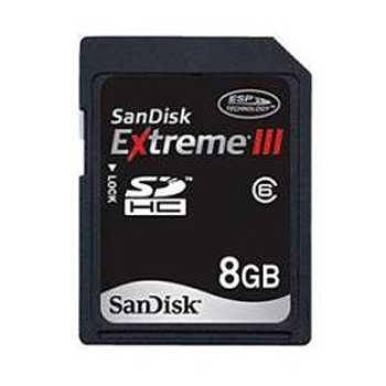SanDisk SDHC Card Extreme HD Video 20MB/s verze 8GB