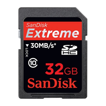 SanDisk SDHC Card EXTREME 32GB 30MB/s