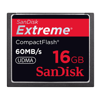 SanDisk Extreme CompactFlash Card 60MB/s 16GB