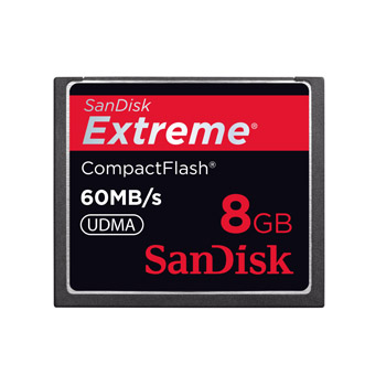 SanDisk Extreme CompactFlash Card 60MB/s 8GB